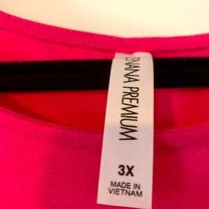 NWOT  pink knee length 3X boutique dress